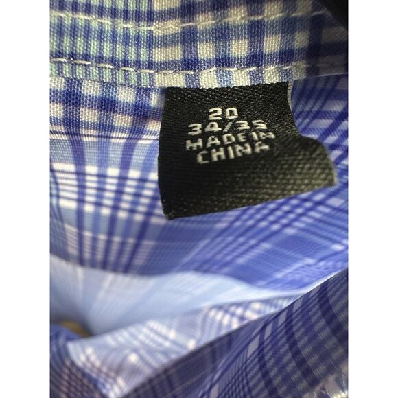 NWT Shaquille O'Neal XLG Big Fit Cooling Dress Shirt 20 34/35 4XL - Picture 4 of 9